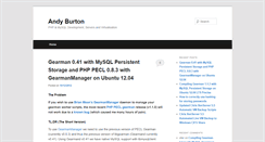 Desktop Screenshot of blog.andyburton.co.uk