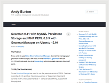 Tablet Screenshot of blog.andyburton.co.uk